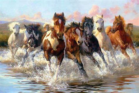 7 Running Horses Painting at PaintingValley.com | Explore collection of 7 Running Horses Painting