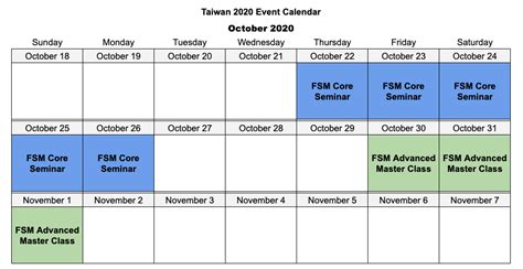 Google Sheets Event Calendar Template