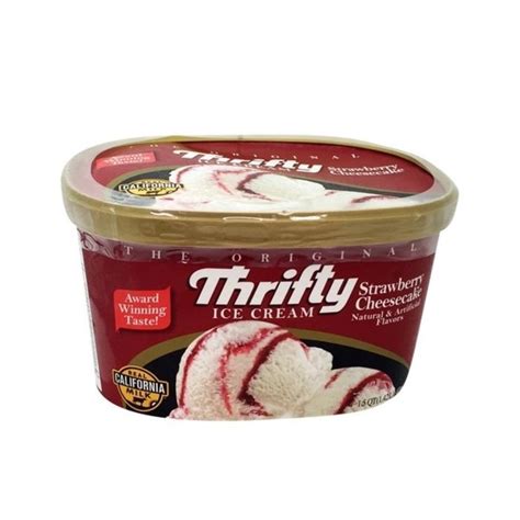 Buy Thrifty Strawberry Cheesecake Ice Cream Online | Mercato