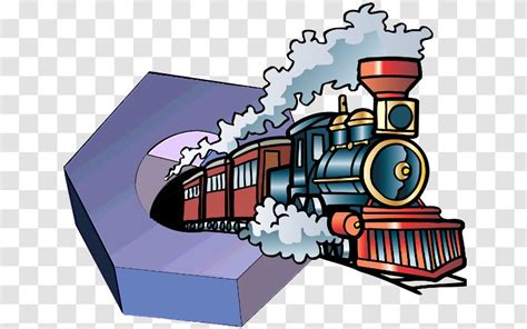 Train Rail Transport Clip Art Illustration Steam Locomotive - Cartoon Transparent PNG