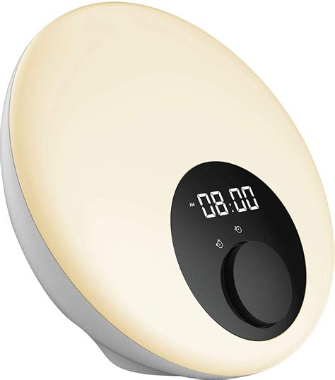 Wake-Up Light Alarm Clock with Sunrise Simulation - Bluetooth Enabled, USB Port for Phone ...