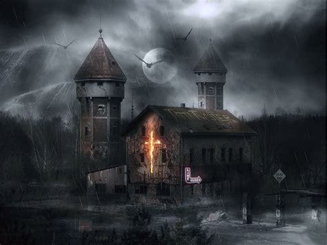 Free Animated Haunted House Wallpaper - WallpaperSafari