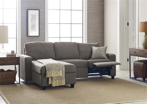 Serta Palisades Reclining Sectional with Left Storage Chaise - Gray - Walmart.com - Walmart.com