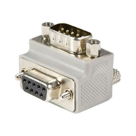 StarTech GC99MFRA1 StarTech.com Right Angle DB9 to DB9 Serial Cable Adapter Type 1 - M/F - 1 x ...