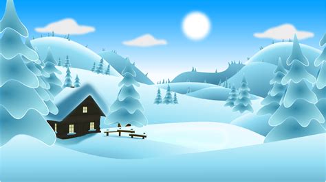 Snowy Winter Landscape Clip Art Image - ClipSafari