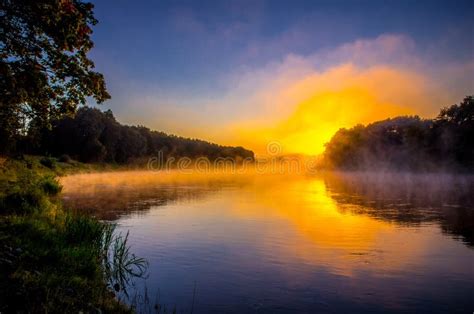 River landscape stock image. Image of pond, cloud, country - 1052737