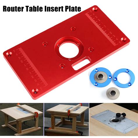 High Quality 235x120x10mm Universal Router Table Insert Plate For DIY Woodworking Wood Router ...