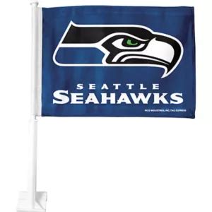 Seattle Seahawks Car Flag 15in x 11in - Party City