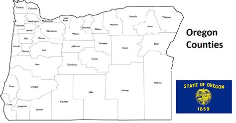 List of All Counties in Oregon – Countryaah.com