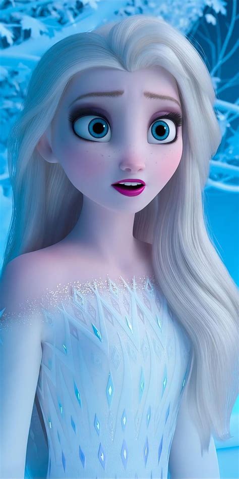 Elsa in Christmas, blue gown, cute elsa, disney, disney princess, frozen, frozen 2, HD phone ...