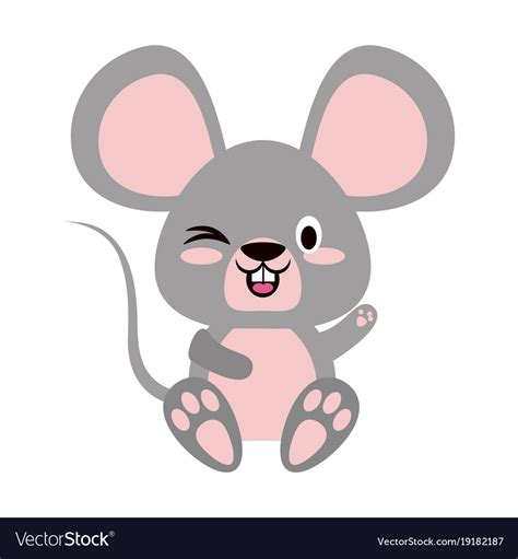 Cute mouse cartoon Royalty Free Vector Image - VectorStock