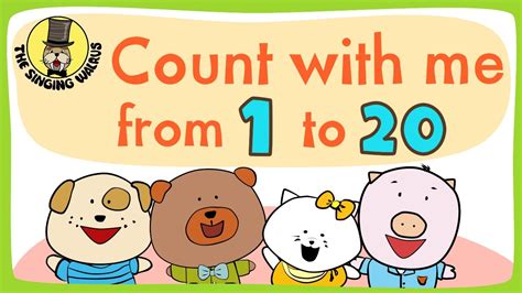 Number song 1-20 for children | Counting numbers | The Singing Walrus Acordes - Chordify