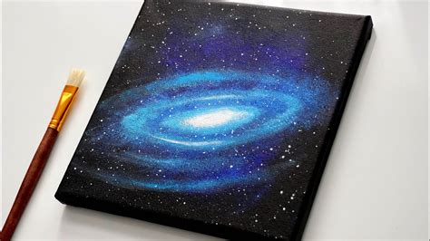 Galaxy Acrylic Painting | Galaxy Painting Tutorial | Acrylic Canvas Painting for Beginners - YouTube