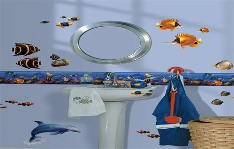 Bathroom Peel And Stick Wallpaper Border - Mural Wall