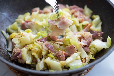 Bacon Cabbage Stir Fry - WellForHer