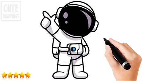 Astronaut Drawing For Kids