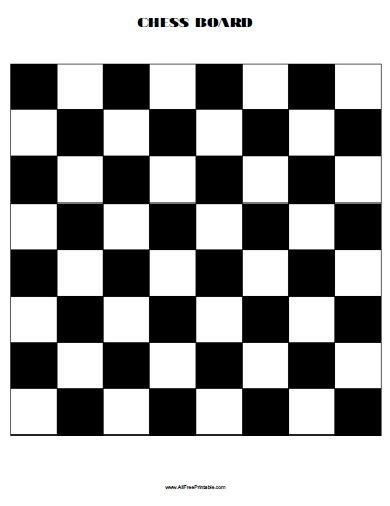 Chess Board – Free Printable