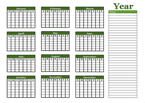 Office Calendar Templates | 10+ Free Printable PDF, Excel and Word