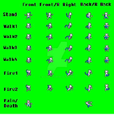 Mewtwo Sprite Sheet by RokVampireYoshi on DeviantArt