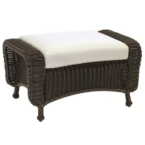 Classic Outdoor Wicker Ottoman