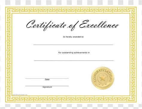 Template Microsoft Word Excellence Academic Certificate - Diploma - For Vocational Skills ...