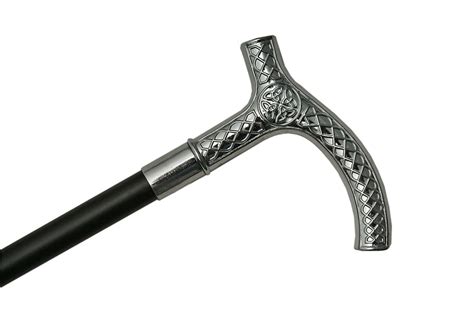 Sword Cane | Black 12" Hidden Blade 34" Overall Celtic-92685