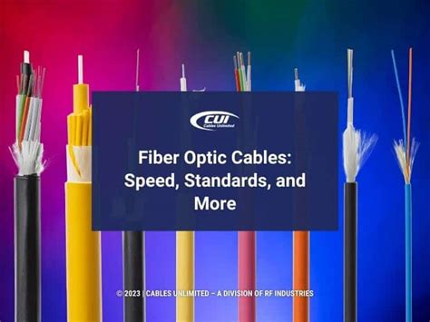 Fiber Optic Cables: Speed, Standards, and More - Cables Unlimited Inc.