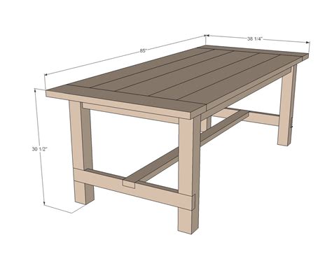 Woodwork Woodworking Plans Farmhouse Dining Table PDF Plans