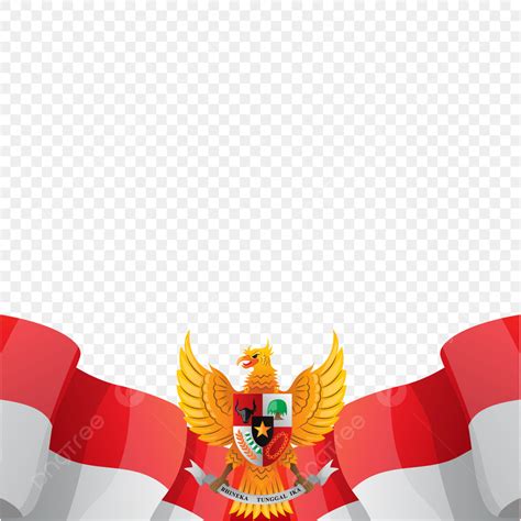 Garuda Pancasila Vector Art PNG, Flag Template With Garuda Pancasila, Flag, Garuda Pancasila ...