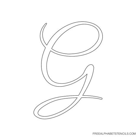 Free Cut Out Printable Cursive Letter Stencils