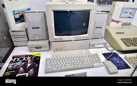 Warsaw, Poland. 10 February 2023. Inside the Apple Museum. Apple II GS computer Stock Photo - Alamy