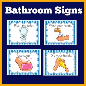 Results for bathroom signs kindergarten | TPT