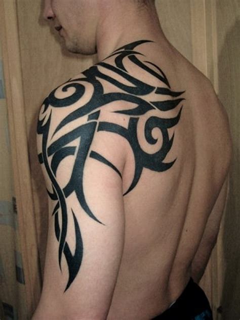 61 Tribal Shoulder Tattoos - Shoulder Tattoos