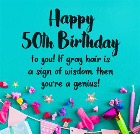 Funny 50th Birthday Wishes, Messages and Quotes - WishesMsg