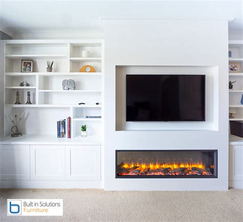 Modern Built In Tv Wall Unit Designs With Fireplace - Wall Design Ideas