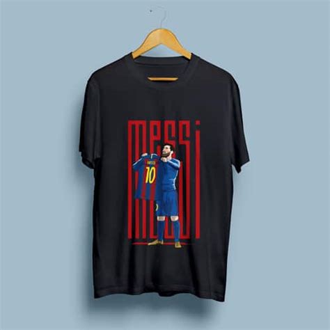 Messi Bernabeu Celebration Graphic Round Neck Tshirt - Footballmonk