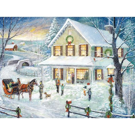 Christmas Visit 1000 Piece Jigsaw Puzzle | Bits and Pieces