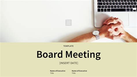 Board Meeting Ppt Templates