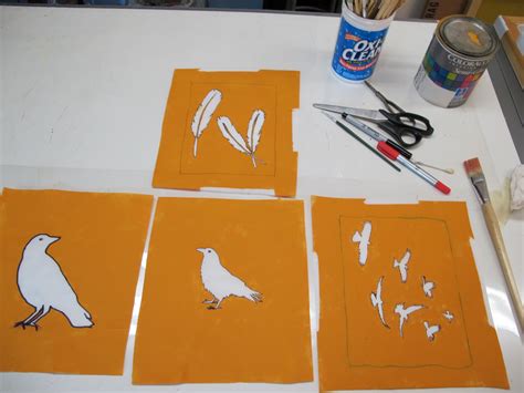 Linda Marcille, Fine Art ~ Crow House Studio: Creating Screen Printing Stencils