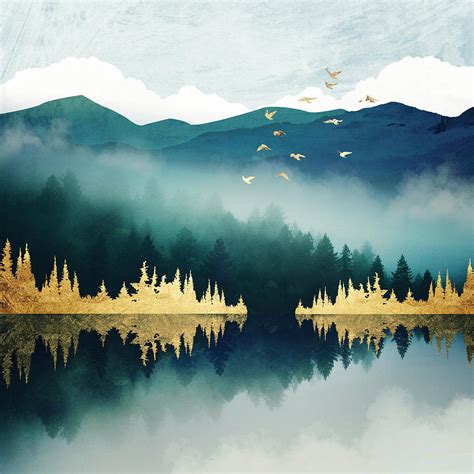 Mist Reflection Digital Art by Spacefrog Designs - Fine Art America