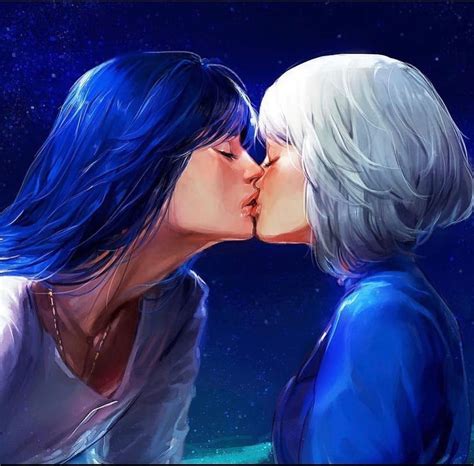 Kiss of etenity 💙 Howl and Sophie How many likes for Howl’s Moving Castle? Tag your lover/friend ...