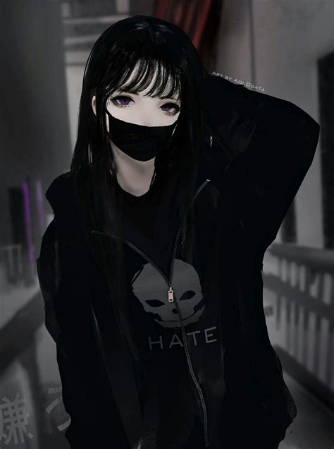 Foto Anime Girl Dark - IMAGESEE