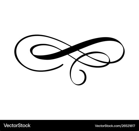 Calligraphy Swirls Vector | Mistakeslaine