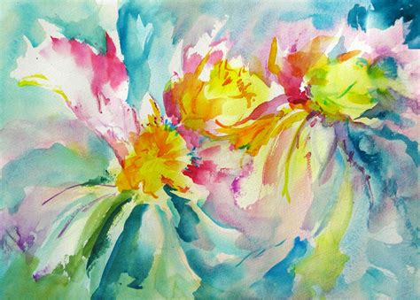 Arlene G. Woo's Images: Tropical Flowers, original watercolor