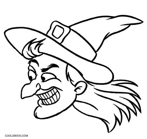 Wicked Witch Halloween Coloring Coloring Pages