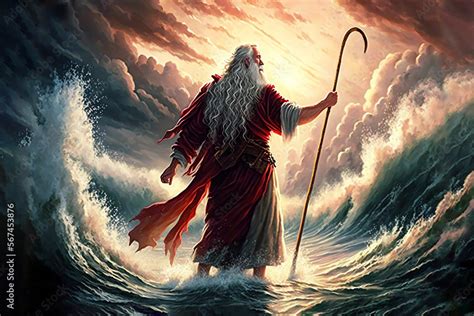 Moses Parting The Red Sea Art Print Aaron Alan Hicks, 59% OFF