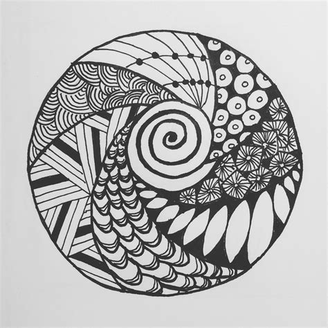 Circle Zentangle Easy Mandala Drawing Simple Mandala Mandala Art | The Best Porn Website