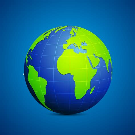 Modern Globe Blue And Green Connection Vector Illustration Vector Download