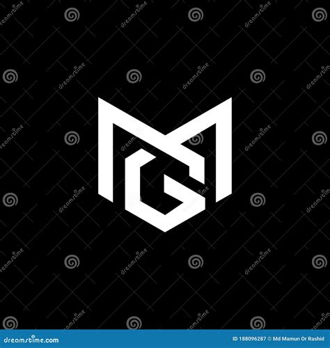 MG Letter Logo Design. Initial Letters MG Logo Icon. Abstract Letter MG M G Minimal Logo Design ...