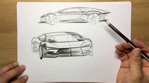 Concept car design sketch [015] - YouTube